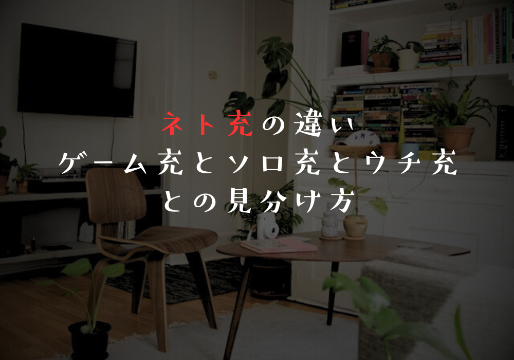 ネト充の違い｜ゲーム充とソロ充とウチ充との見分け方